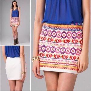 Harper Embroidered Mini Skirt